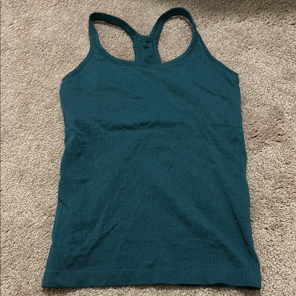 Lululemon Athletica teal ebb to street tank